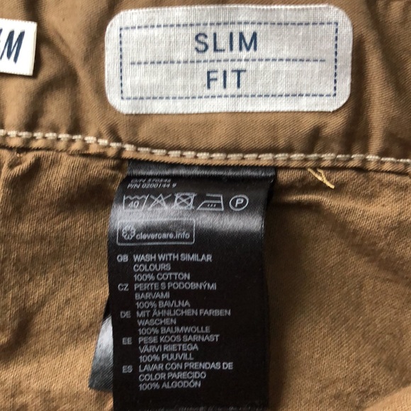 💯 cotton man’s brown pants slim fit - Picture 5 of 5